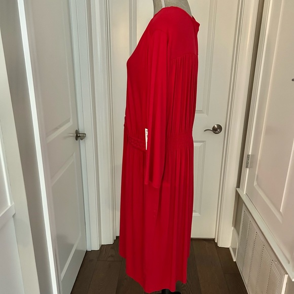 NWT Harper 241 Size 2X 3/4 Sleeve Red Dress. - Picture 5 of 11